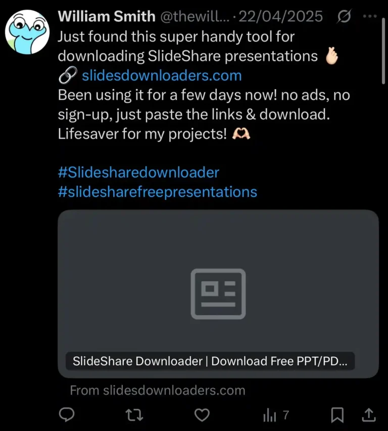 x-user-real-testimonial-about-slideshare-downloader